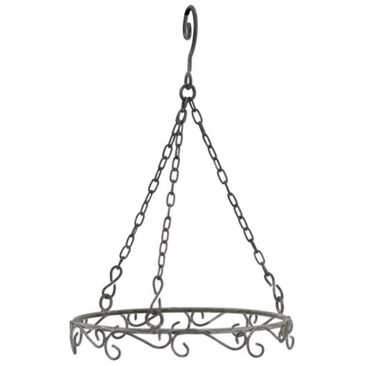 Növénytartó, Exner, Fém, 20x20x32 cm, Ezüst