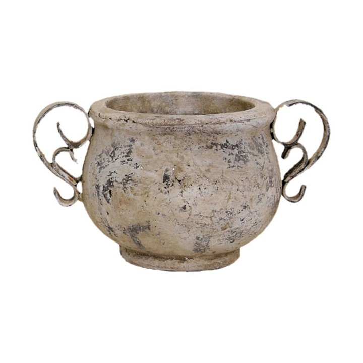 Ghiveci, EXNER, Ceramica, 20x14x11cm, Crem