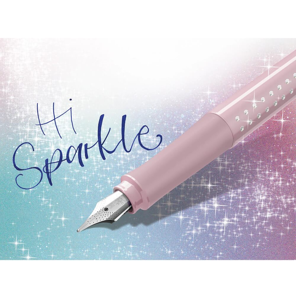 Stilou rose metalic Sparkle Faber-Castell - eMAG.ro