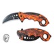 Нож Karambit Cougar Lava, въглеродна стомана