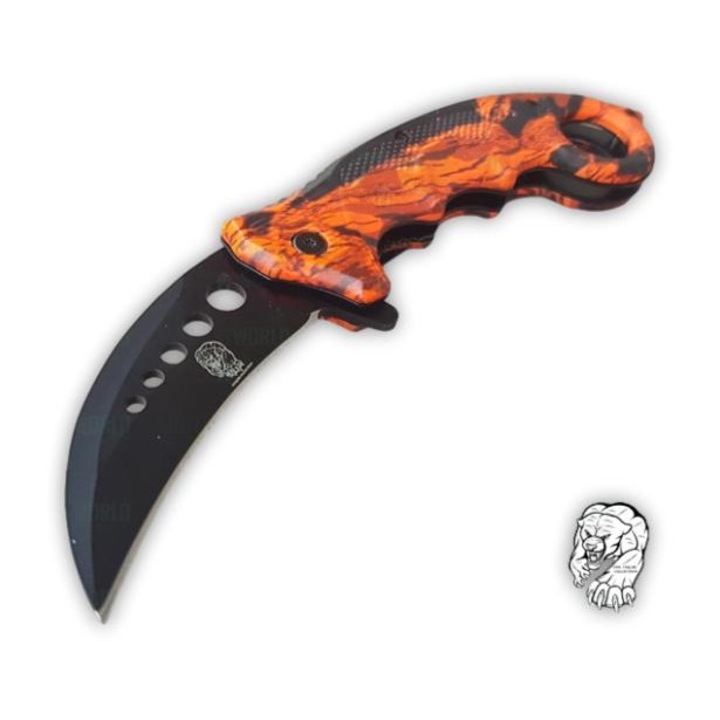 Нож Karambit Cougar Lava, въглеродна стомана