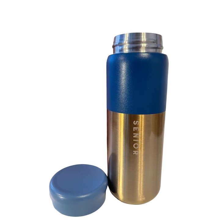 Termos inox, Senior, 270ml, albastru