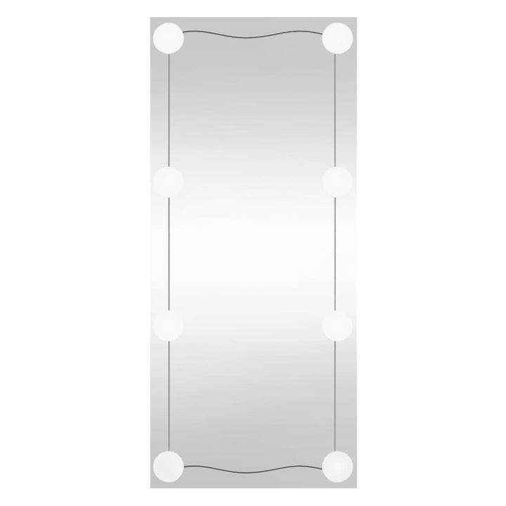 VidaXL LED fali tükör, 50x100 cm téglalap alakú üveg 4.53 kg