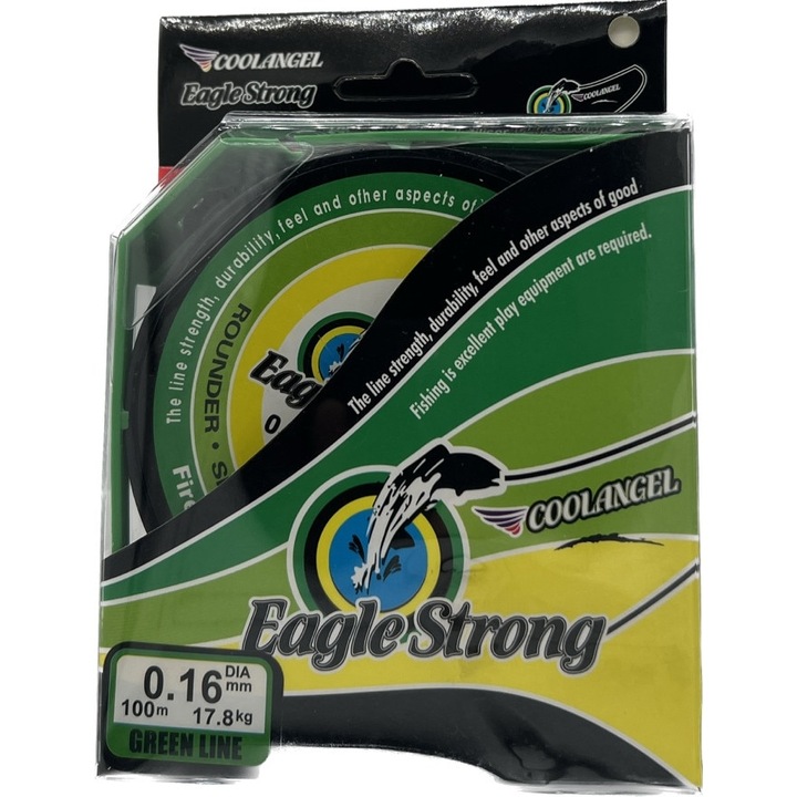 Textil cérna Cool Angel Eagle Strong tekercs 100m zöld 0,16mm