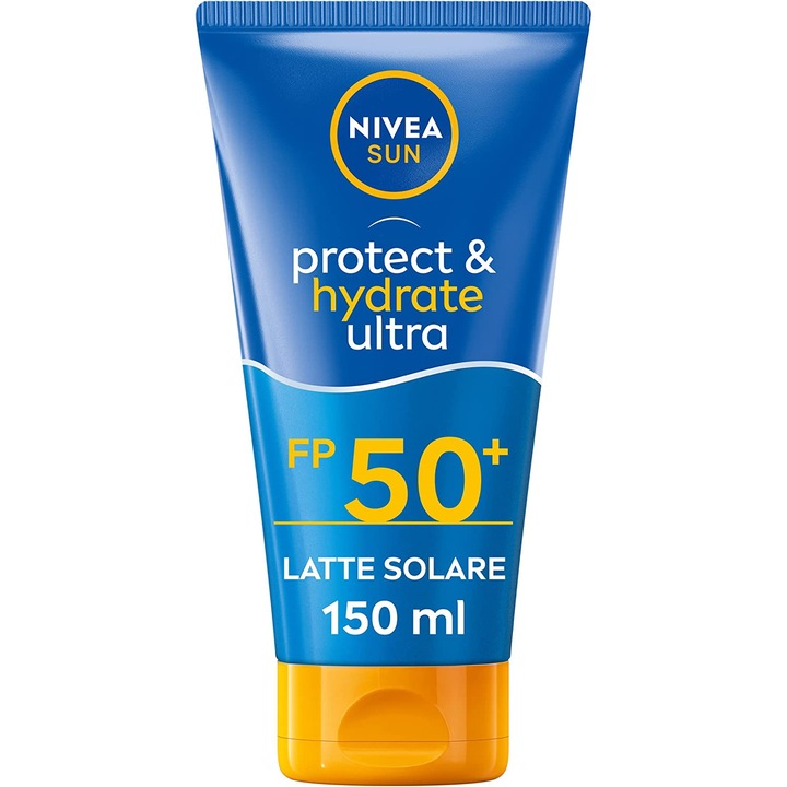 Слънцезащитен лосион Nivea Sun SPF 50+ Protect & Hydrate Ultra, 150 мл