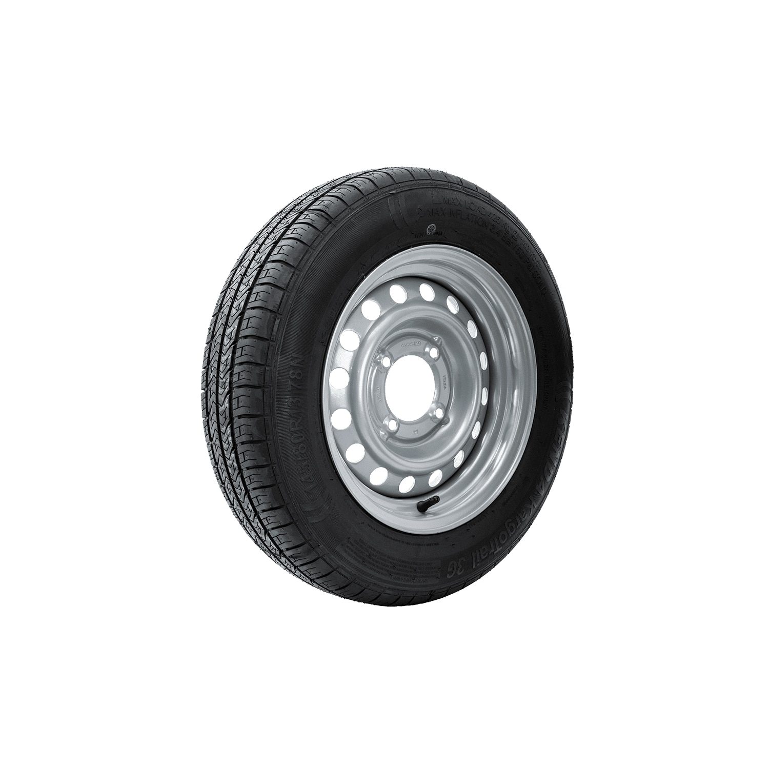 Roata remorca ANVELOPE KENDA 145/80 R13 78N JANTE KENDA 4Jx13