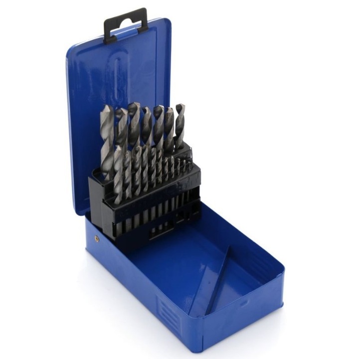 Set 19 buc burghiu metal, Tagred, 1-10 mm, otel HSS