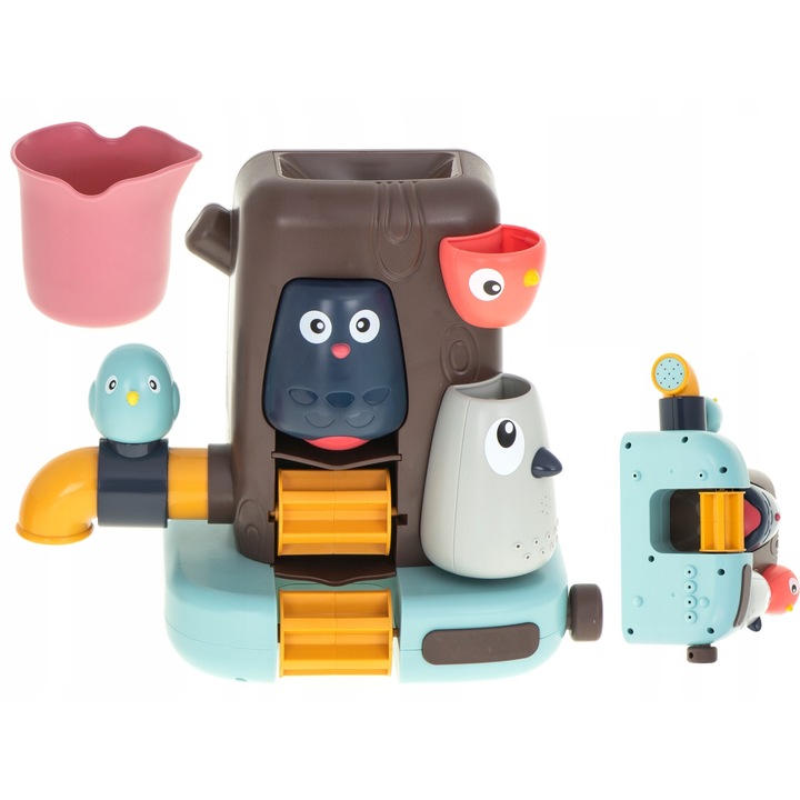 IdealStore TreeToy fürdőjáték, fa alakú, csapteleppel, tapadókorongokkal, kreativitást serkent, játékra ösztönöz, képzeletet fejleszt, logikus gondolkodást, élénk színeket