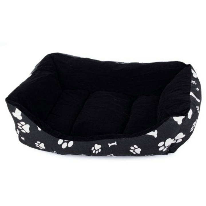 Luxus ágy kutyáknak és macskáknak puha párnával L (55cm x 42cm x 14cm) - Tartós anyag és könnyen karbantartható