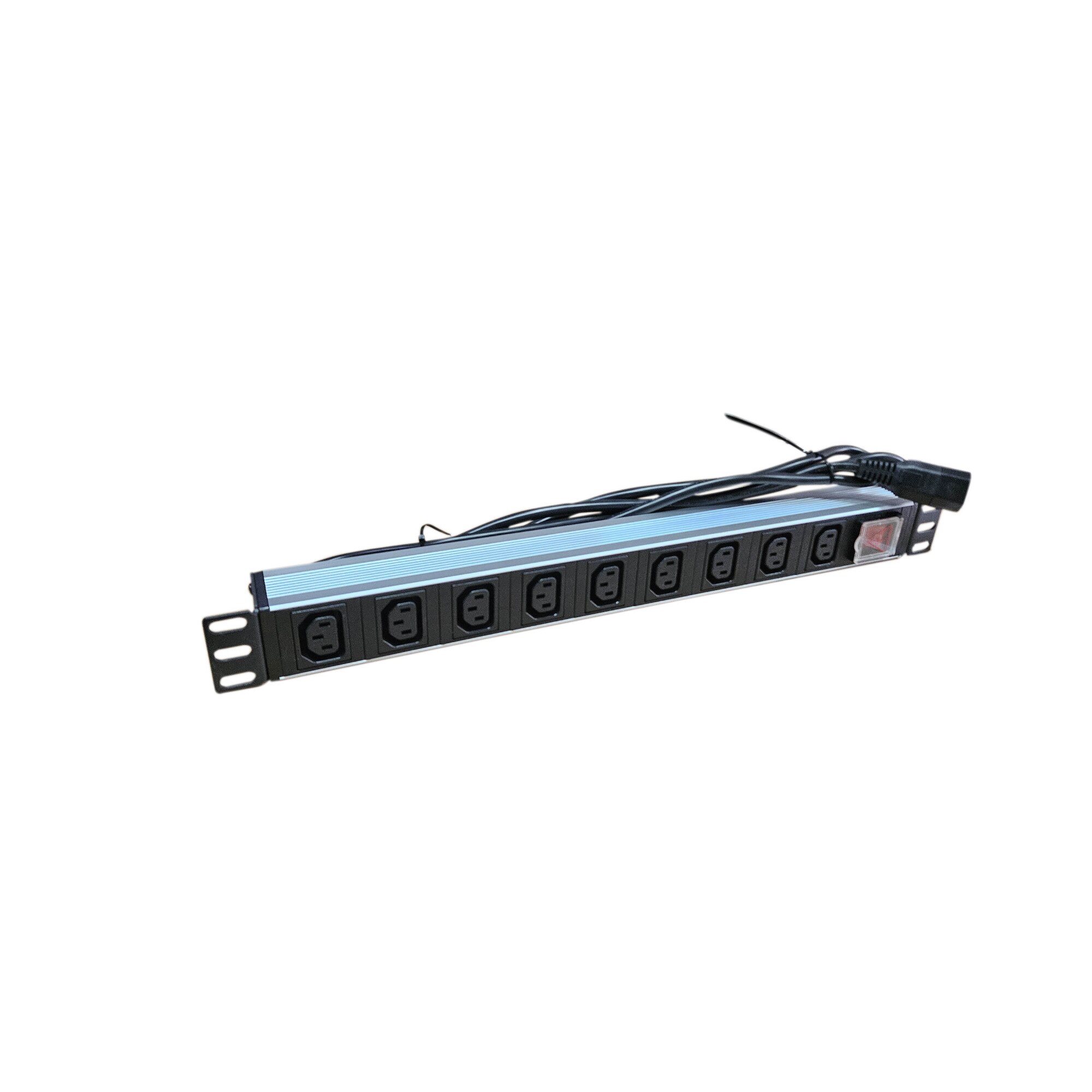 De Bara Rack Bara alimentare profesionala PDU rack 19'' din aluminiu LanKATT, cu 9 ...