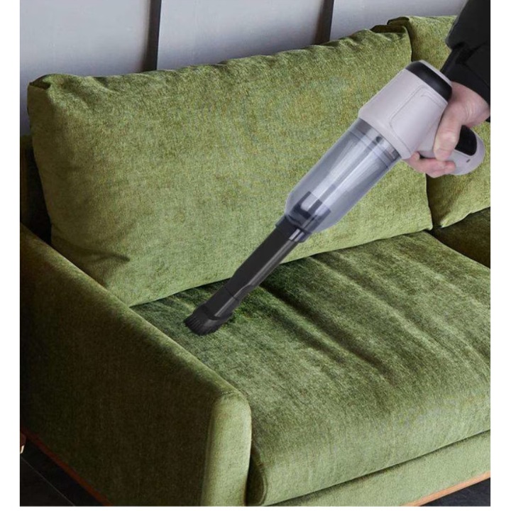 Aspirator portabil At Performance, pentru masina cu baterie litiu 2000mAh, fara fir, de mare putere, aspirare umeda si uscata, aspirare si suflare, 120w, gri