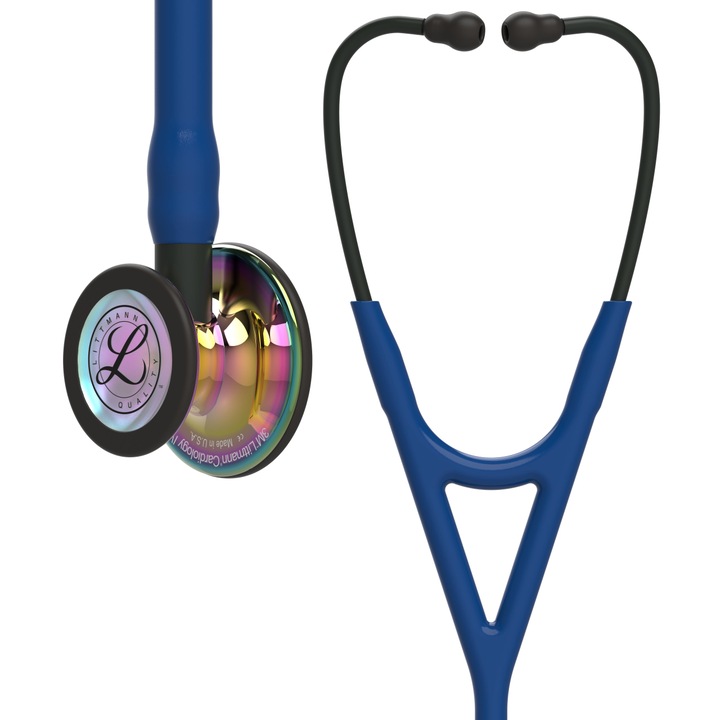 Stetoscop 3M Littmann Cardiology IV Albastru inchis capsula curcubeu finisaj oglinda 6242