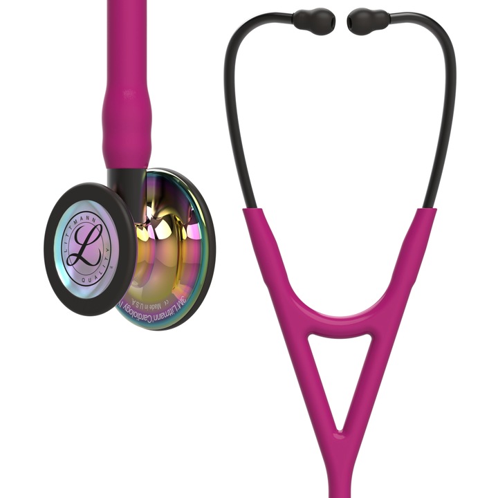 Stetoscop 3M Littmann Cardiology IV Roz capsula curcubeu finisaj oglinda 6241