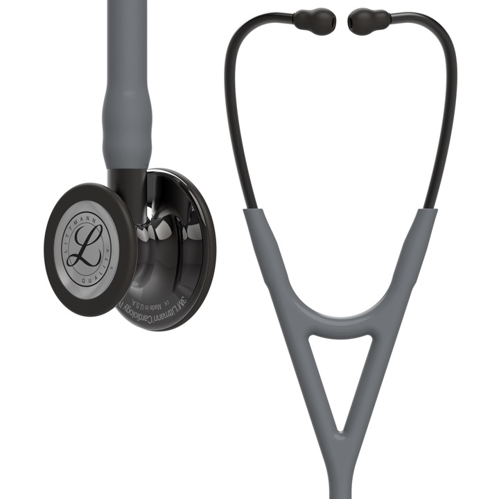 Stetoscop 3M Littmann Cardiology IV Gri capsula fumurie reflexie oglinda 6238