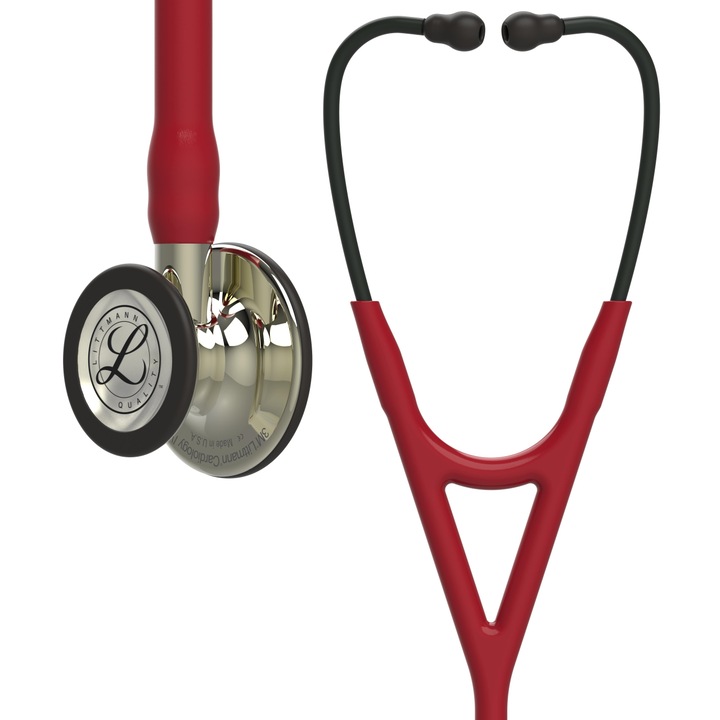Stetoscop 3M Littmann Cardiology IV Rosu burgund capsula sampanie 6176