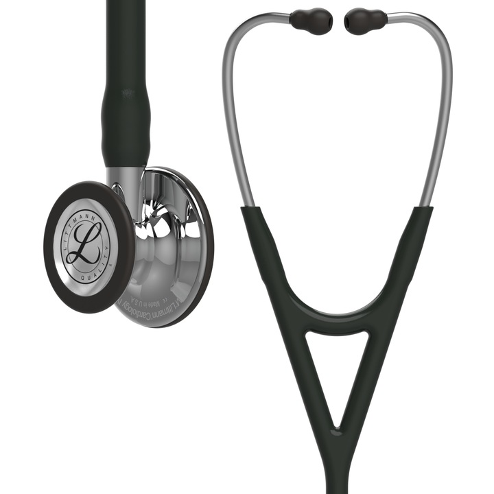 Stetoscop 3M Littmann Cardiology IV negru capsula luciu oglinda 6177