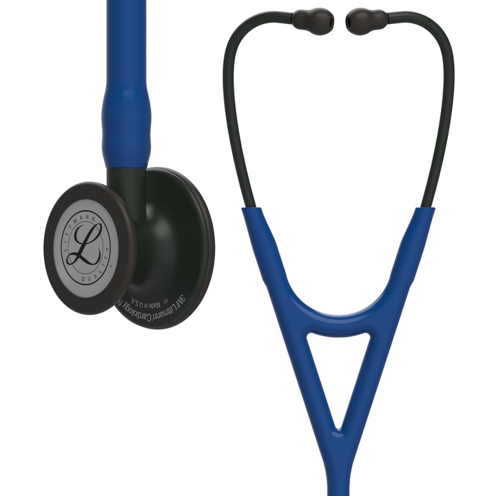 Stetoscop 3M Littmann Cardiology IV Bleumarin capsula fumurie finisaj lucios 6168