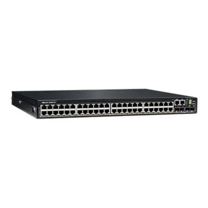 DELL N-Series N3248P-ON Vezérelt Gigabit Ethernet (10/100/1000) Ethernet-áramellátás (PoE) támogatása Fekete (210-ASPR)