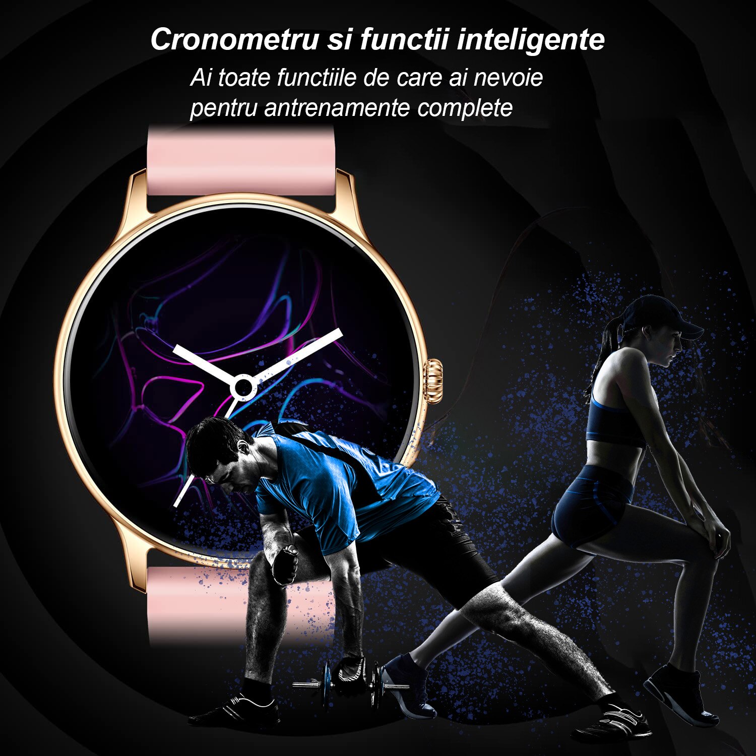 Ceas Smartwatch si Bratara Fitness Mavio®, model Z12 Pro, Apelare