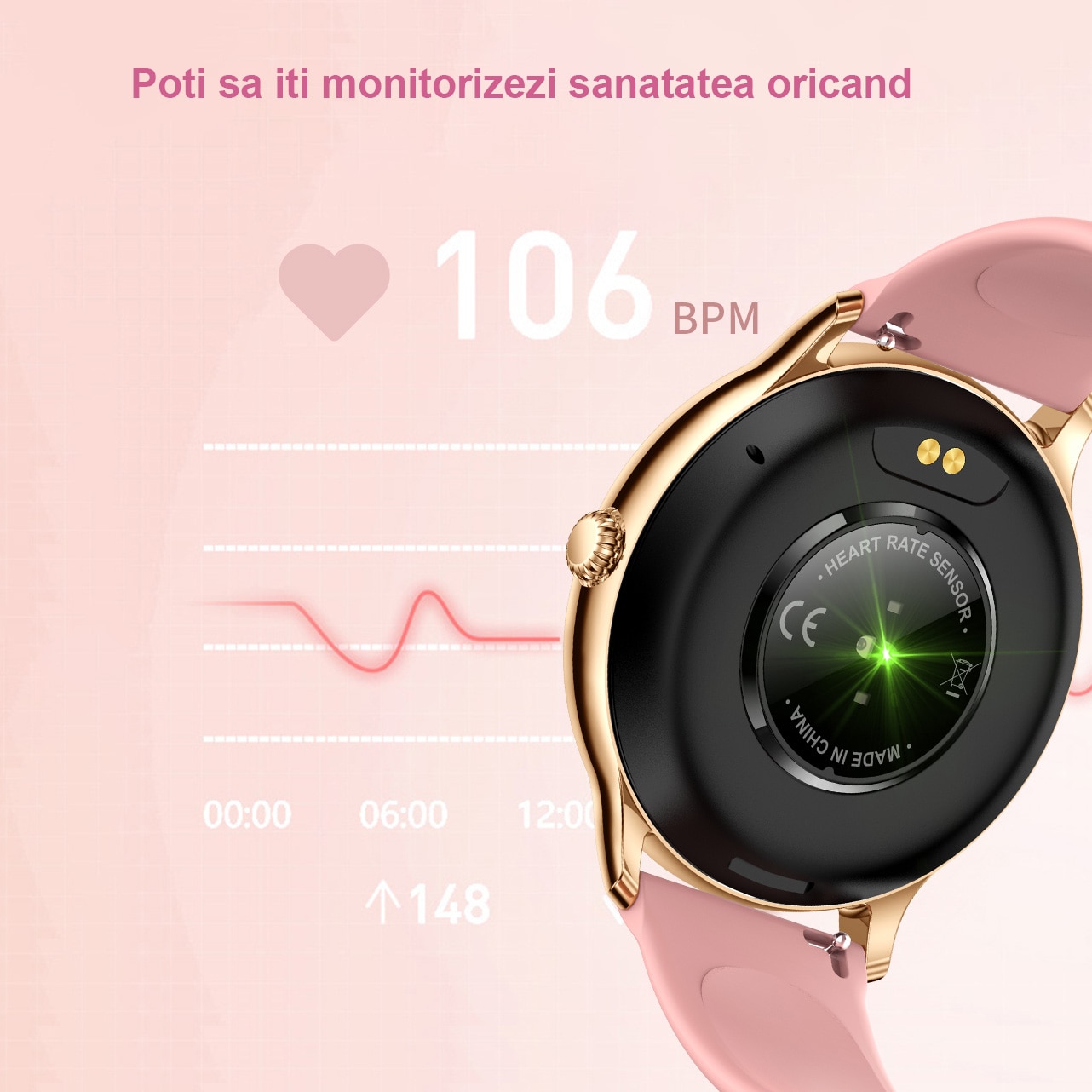 Ceas Smartwatch si Bratara Fitness Mavio®, model Z12 Pro, Apelare