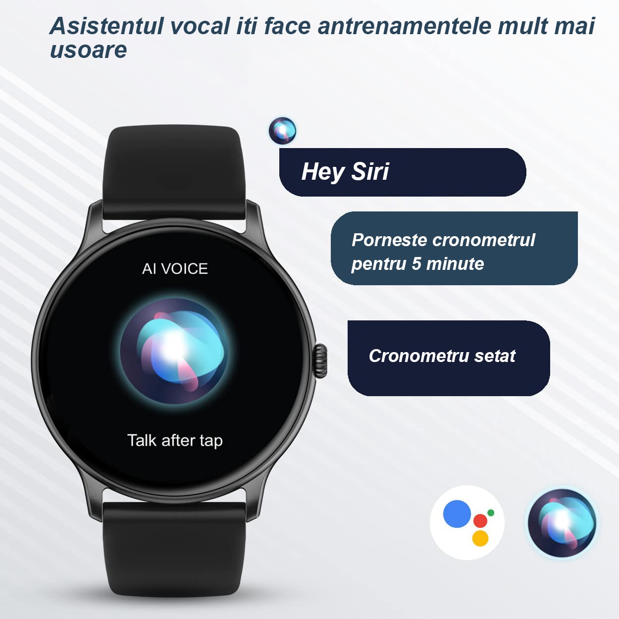 Ceas Smartwatch si Bratara Fitness Mavio®, model Z12 Pro, Apelare