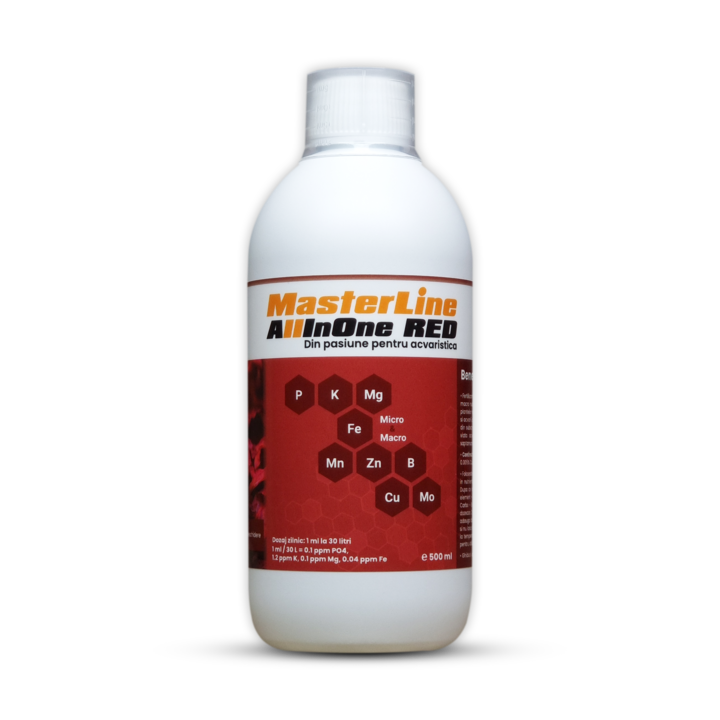 Fertilizant pentru plante acvatice, MasterLine All In One Red - 500 ml