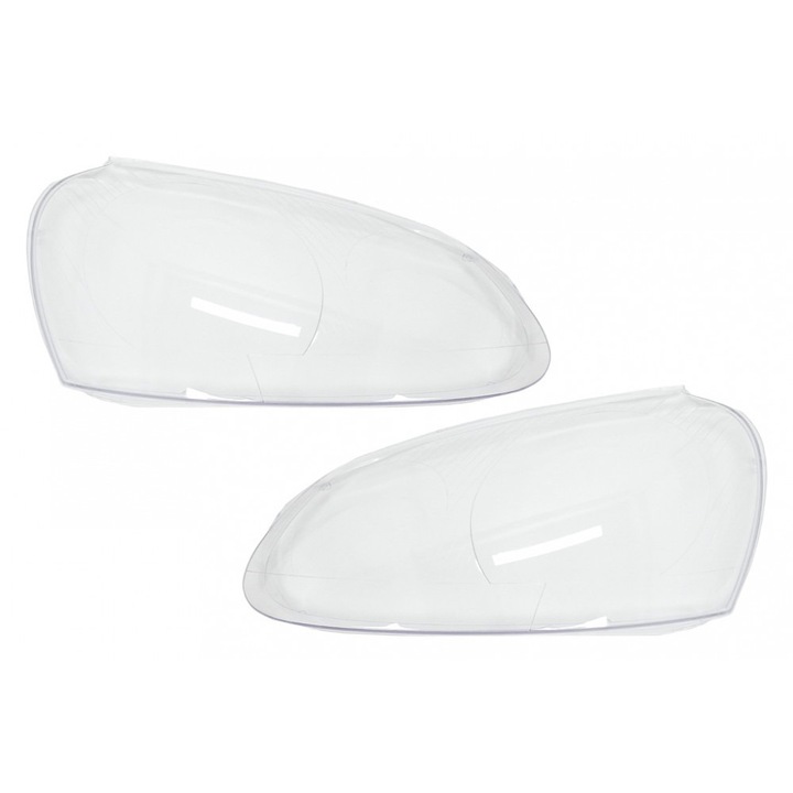 Комплект 2 броя стъкла за фарове за Volkswagen Golf 5 / Golf V (2003 - 2009), Xenon Bright