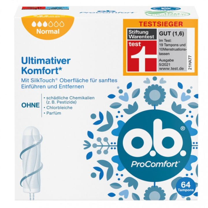 OB Pro Comfort Tamponok, Normal, 64 db