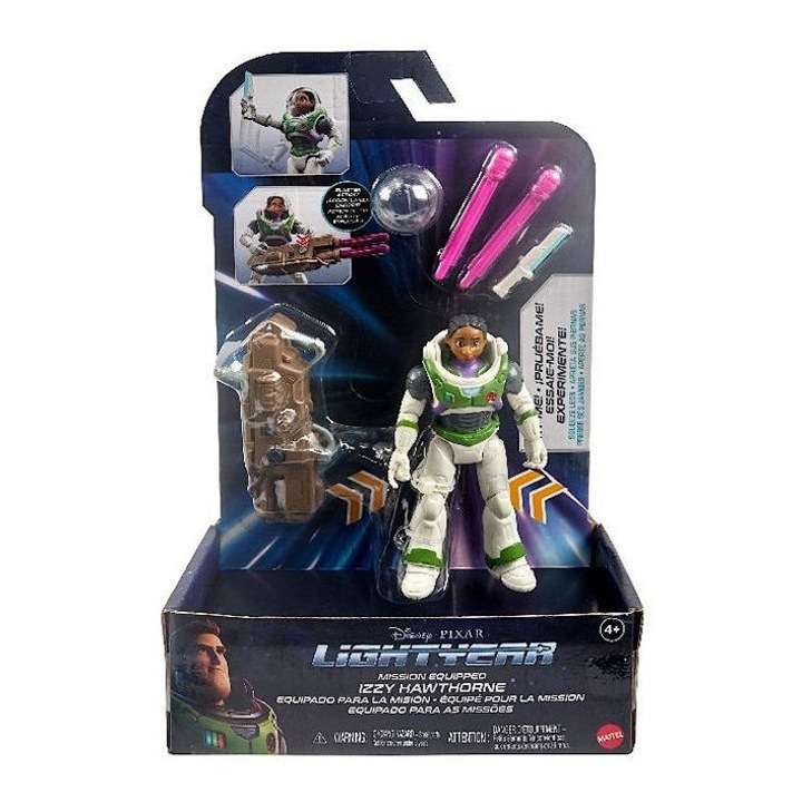Pixar Lightyear Izzy akcióhős figura felszereléssel – 14 cm