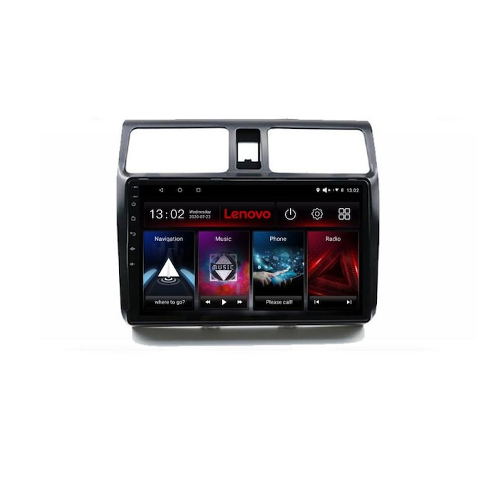 Dedikált navigáció Suzuki Swift 2003-2010 D-SWIFT Lenovo Octa Core Android rádióval Bluetooth Internet GPS WIFI DSP 2+32 GB 4G KIT-SWIFT+EDT-E510-LITE