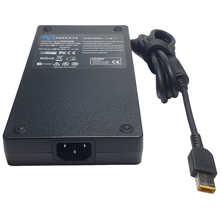 Cargador Lenovo 20v 11.5a Usb 230w Slim Negro | Cuotas sin interés