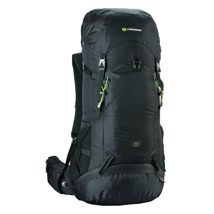 Туристическа раница, Caribee, 75 L, черно/зелено