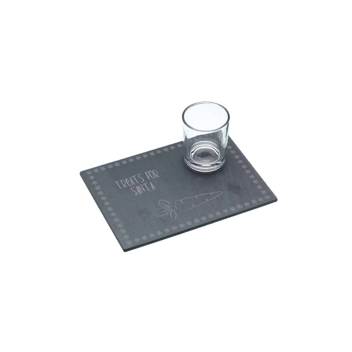 Set de dulciuri, KitchenCraft „We Love Christmas” pentru Mos Craciun, Gri