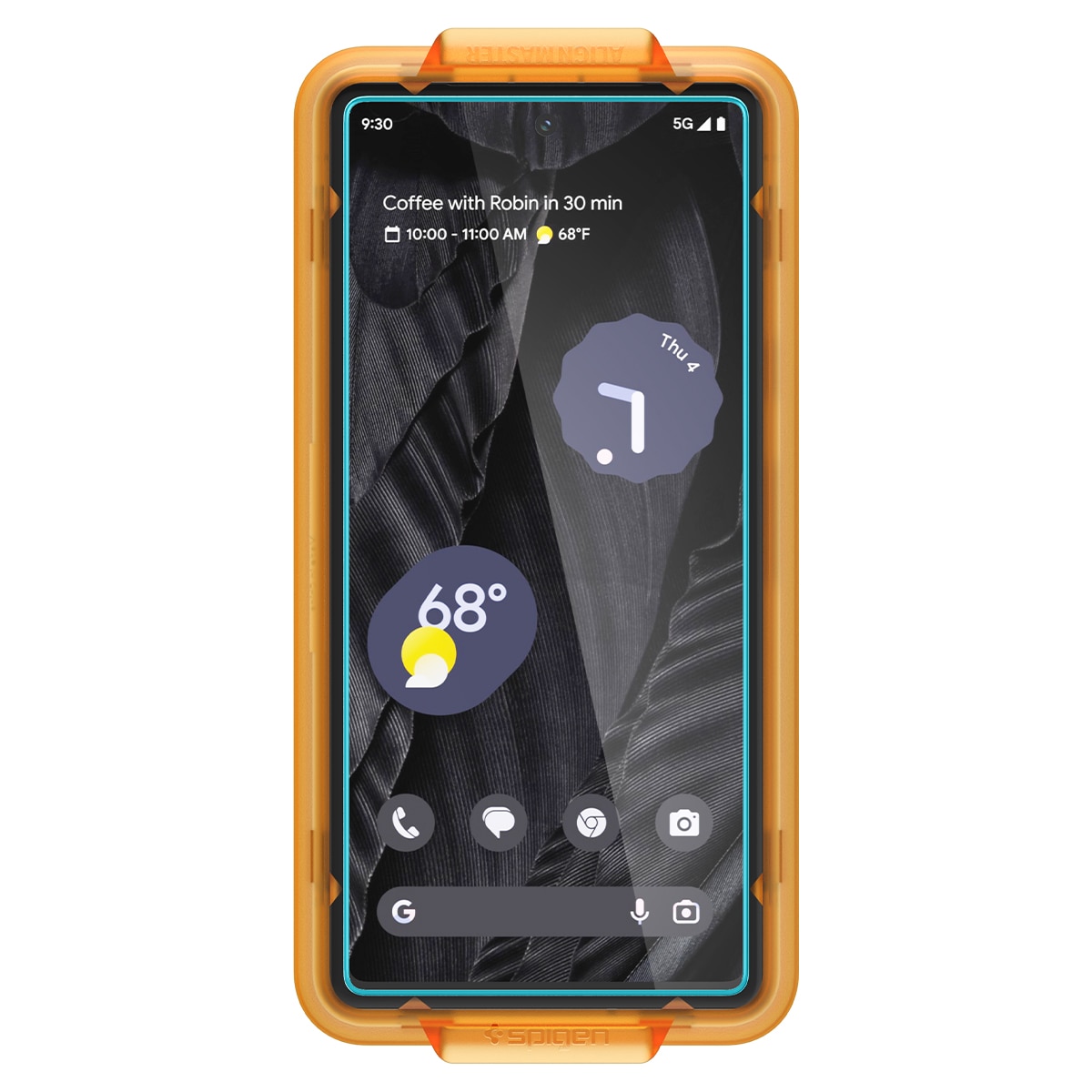 Set 2 folii sticla Spigen Glass Align Master pentru Google Pixel 7a, culoare tranparent