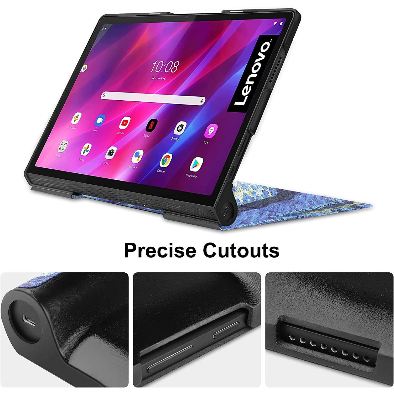 Funda de Silicona para Lenovo Yoga Tab 11 Negra CUICH Funda de Silicona para Lenovo Yoga Tab 11 Negra CUICH