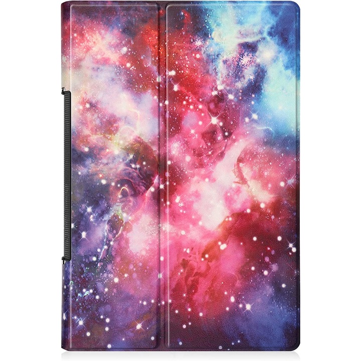 Smart Cover, Sigloo, Lenovo Yoga Tab 11 YT-J706F táblagéphez, 11 hüvelykes, 2021, Galaxy modell