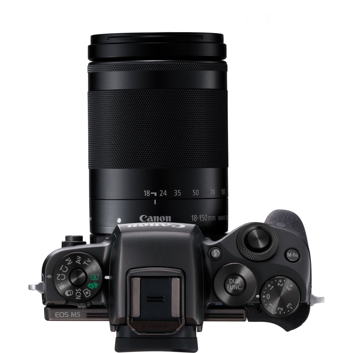 Aparat Foto Mirrorless Canon EOS M5, Negru cu Obiectiv EF-M 18