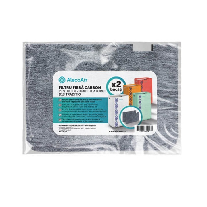 Set filtre din fibra de Carbon Activ pentru dezumidificatorul AlecoAir D13 Traditio