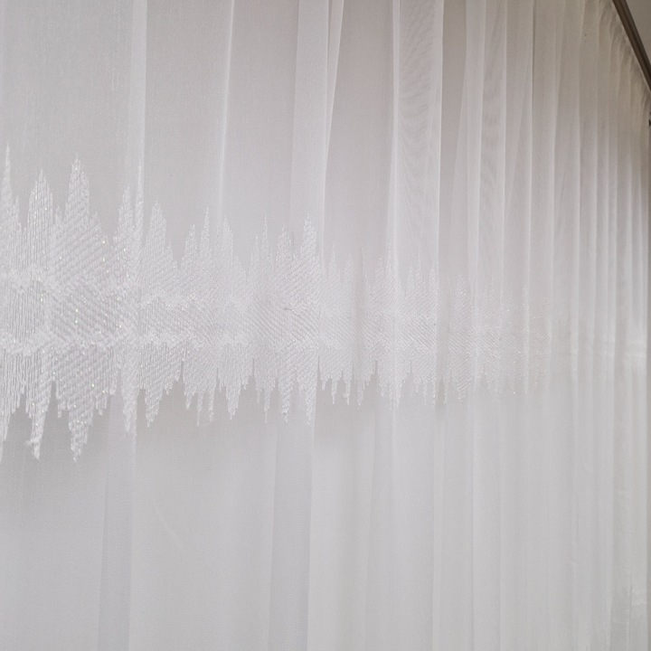 Perdea alba brodata, 300 x250