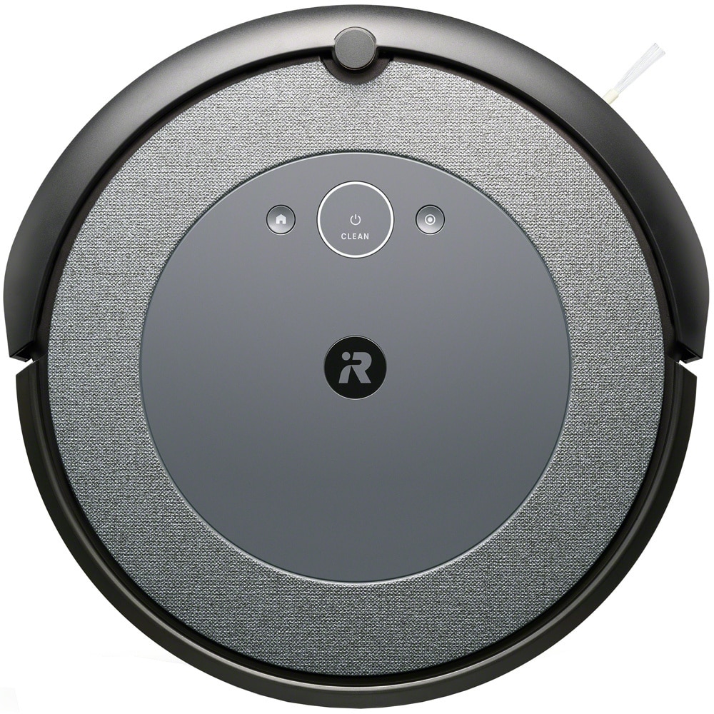 Robot aspirator cu baza descarcare iRobot Roomba i5+ i5656, Li-ion, 26Wh, control aplicatie cu harta permanenta, golire automata, WiFi, Alexa&Google, 3-Stage Cleaning System, senzori scari, sistem aspirare mecanic+vacuum cu 2 perii, gri