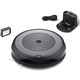 Robot aspirator iRobot Roomba i5 i5156, Li-ion, 26Wh, control prin aplicatie cu harta permanenta, curatare pe camere, WiFi, Alexa&Google, 3-Stage Cleaning System, senzori scari , sistem aspirare mecanic+vacuum cu 2 perii rotative, gri deschis