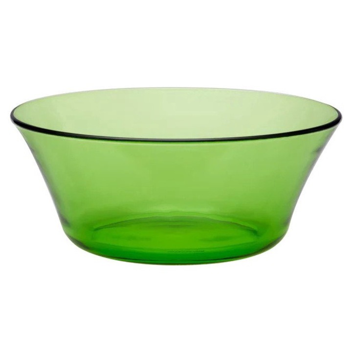 Bol, sticla, verde, 23 cm, 2.2L, Lys, Duralex
