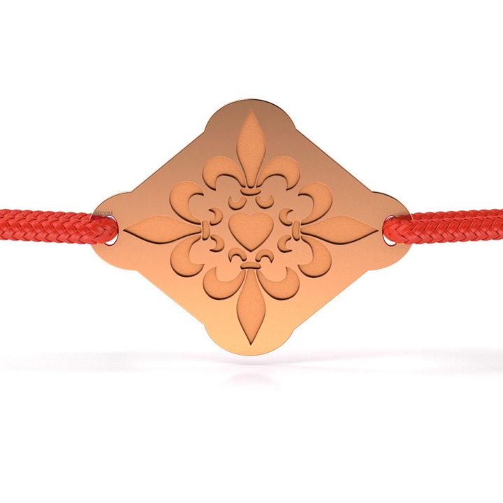 Rózsaszín arany karkötő, Máramarosi modell