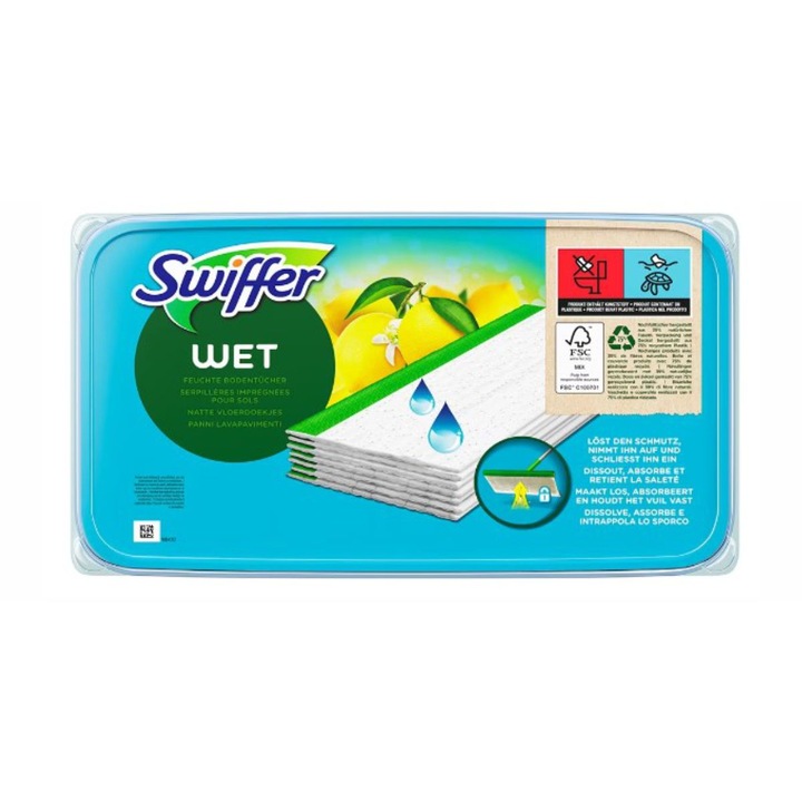 Комплект Резервни мокри кърпи за под Swiffer, Sweeper, 24 бр
