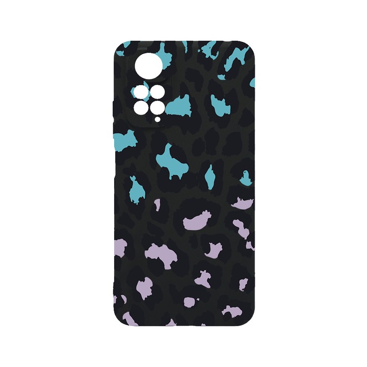 Силиконов калъф BestCase за Xiaomi Redmi Note 11s 4G, Leopard Pattern, 0.8MM Slim, Camera Protection, Black Silicon Series, c-B 1034