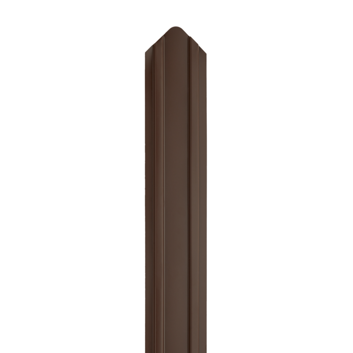 Pachet sipca metalica, 100 x 10 cm, Maro (8017), fata+ spate, 18buc