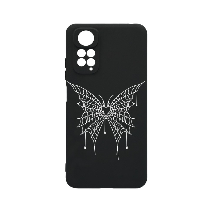 Husa BestCase® Slim SIlicon 0.8MM, Compatibila Cu Xiaomi Redmi Note 11 Pro 4G / 5G, Butterfly, Rezistenta la uzura, Protectie Camera, c-B 1042