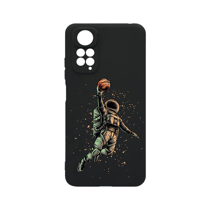 Husa BestCase® Slim SIlicon 0.8MM, Compatibila Cu Xiaomi Redmi Note 11 Pro 4G / 5G, Astronaut Basketball, Rezistenta la uzura, Protectie Camera, c-B 1003