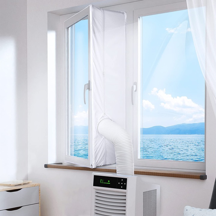 Garnitura de fereastra 4M pentru aparate de aer conditionat, Impermeabil, 400 cm, Alb