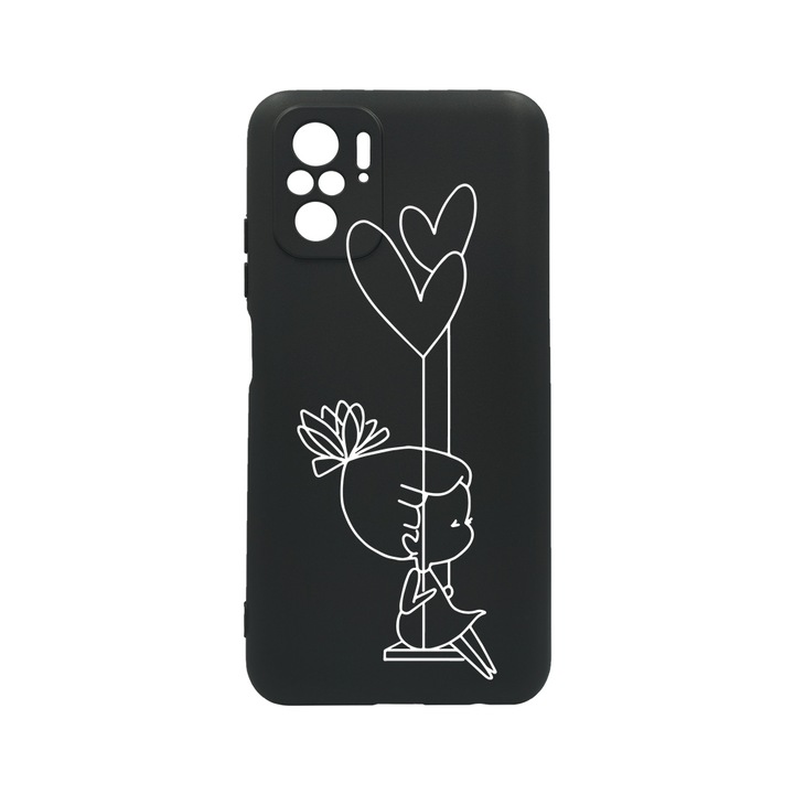 Силиконов калъф BestCase за Xiaomi Poco M5s, My Little Girl, 0.8MM Slim, Camera Protection, Black Silicon Series, c-B 1050